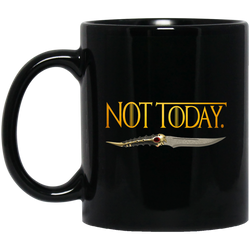 Not Today 11 oz. Black Mug